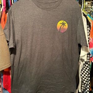 Sonoma Charcoal T-Shirt with Palm Tree Design